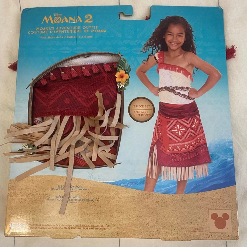 NWT Disney Moana 2: Adventure Outfit (Jakks Pacific) Size 4-6